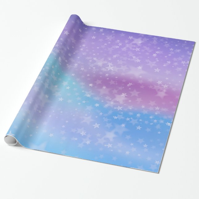 Papier Cadeau Arrière - plan De Dégradé Bleu Et Violet (Déroulé)