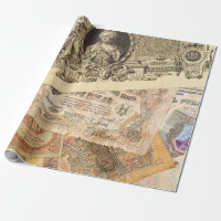 Arrière-plan de divers billets de banque vintage d