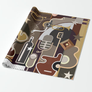 Papier Cadeau arrière - plan de musique Abstraite