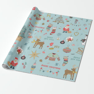 Papier Cadeau Arrière - plan de Noël, papier d'emballage transpa