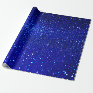 Papier Cadeau Arrière - plan de parties scintillant bleu brilla