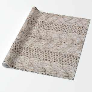 Papier Cadeau Arrière - plan de texture de laine de tricot blanc