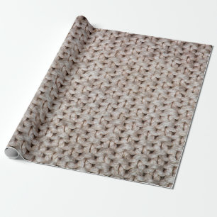 Papier Cadeau Arrière - plan de texture de laine de tricot blanc