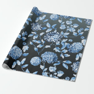 Papier Cadeau Arrière - plan fait sur commande bleu grand Toile