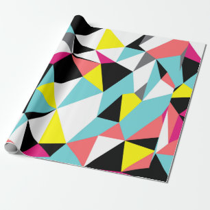Papier Cadeau arrière - plan motif géométrique triangles Abstrai