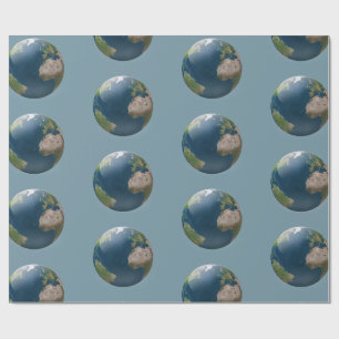 Papier Cadeau Arrière - plan personnalisable Earth globe