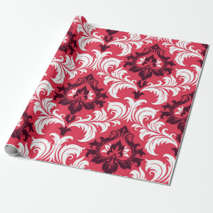 Papier Cadeau Arrière - plan sans couture d'un ornement floral,