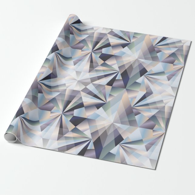 Papier Cadeau Arrière - plan sans couture en diamant, illustrati (Déroulé)