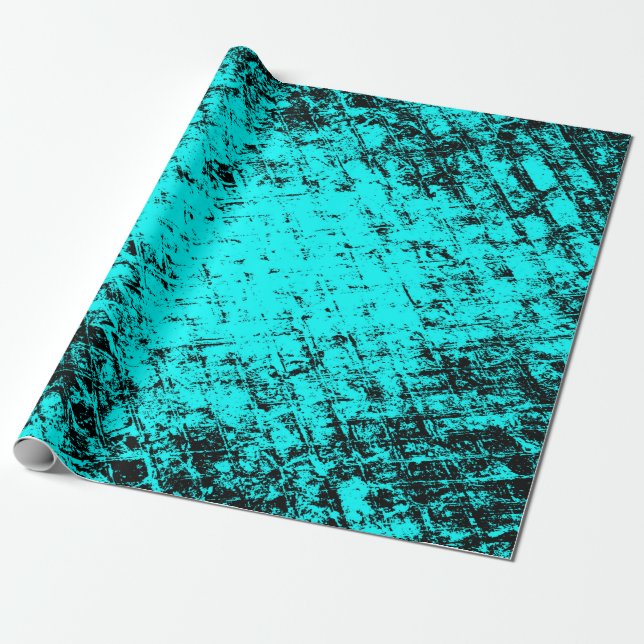 Papier Cadeau Arrière - plan turquoise grunge couleur. Elément d (Déroulé)