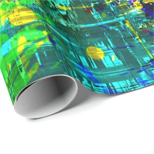 Papier Cadeau Art Abstrait 56 Papier à envelopper (Coin rond)