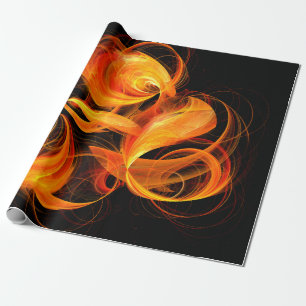 Papier Cadeau Art Abstrait Fireball