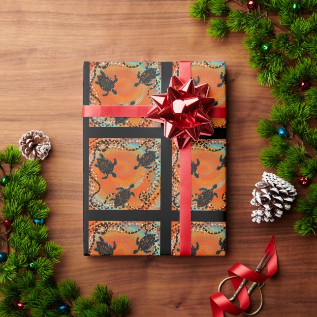 PAPIER CADEAU ART AUSTRALIEN (Cadeau de vacances)