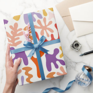 Papier Cadeau Art Coloré Inspiré De Matisse