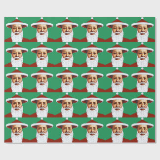 Papier Cadeau Art de bruit chinois de Joyeux Noël de Mao le père