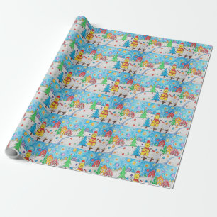 Papier Cadeau Art de dessin personnalisé pour enfants