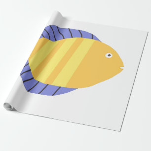 Papier Cadeau art de la peinture de poissons