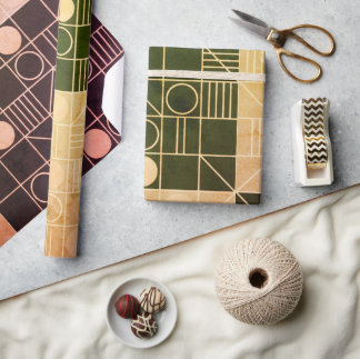Papier Cadeau Art Deco Geometric