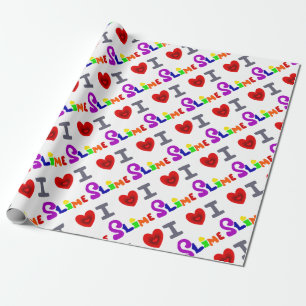 Papier Cadeau Art drôle de boue d'amour d'I