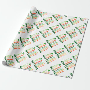 PAPIER CADEAU ART DU MÉTRO IRLANDAIS