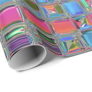 Papier Cadeau Art moderne de mosaïque de Jewelee