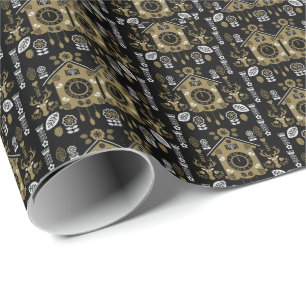 Papier Cadeau Art populaire allemand Bauernmalerei