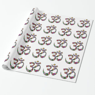 Papier Cadeau Art symbolique floral Namaste