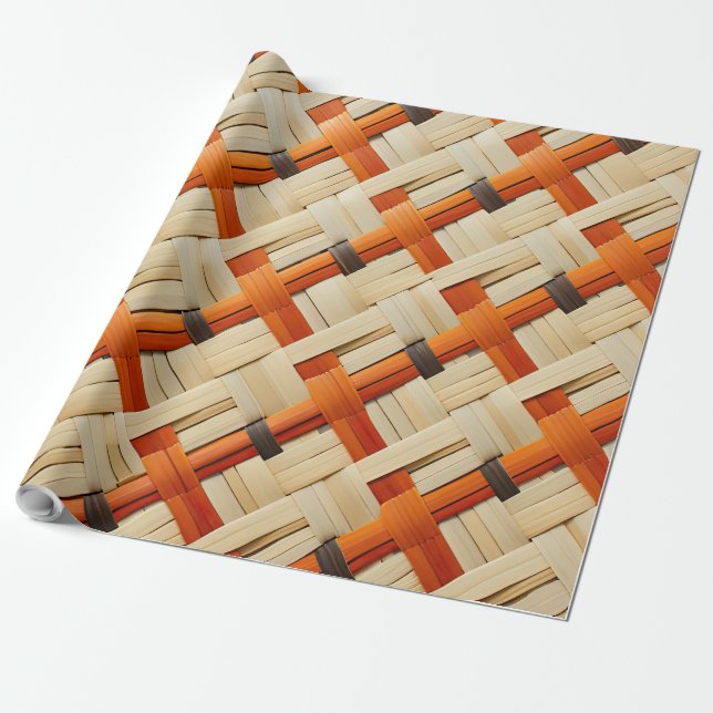 Papier Cadeau Artiste du tissage tribal Moja (Déroulé)