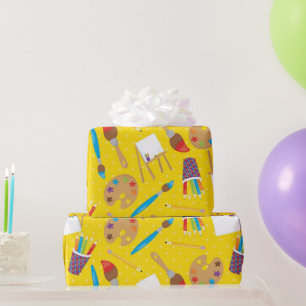 Papier Cadeau Artistes à thème peinture partie emballage papier