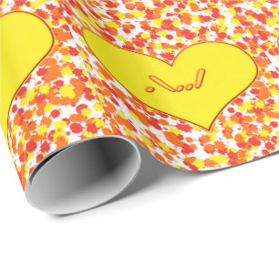 Papier Cadeau ASL-I Love You with Heart by Shirley Taylor