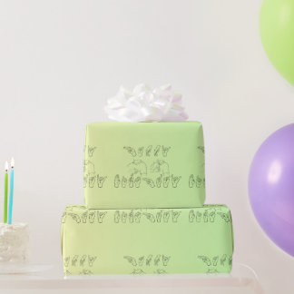 Papier Cadeau ASL Joyeux anniversaire /Signes à la main et épell