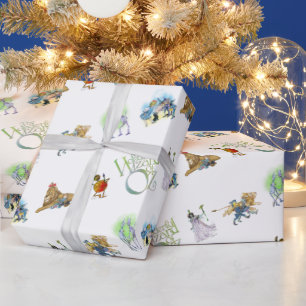 Papier Cadeau Assistant classique du papier d'enveloppement de N