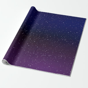 Papier Cadeau Astronomie nuit étoile ciel envelopper papier