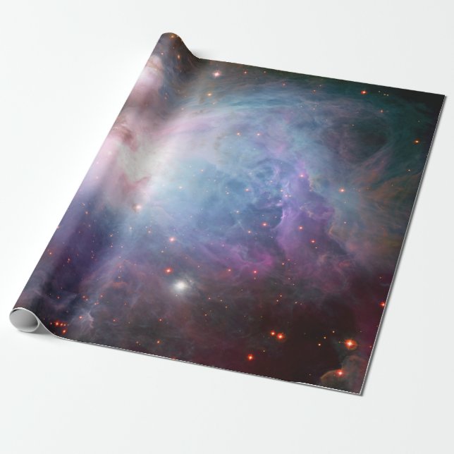 Papier Cadeau Astronomie violette de l'espace Orion (Déroulé)