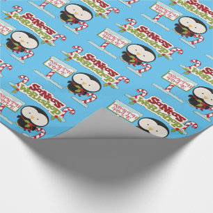 Papier Cadeau Atelier père Noël Penguin