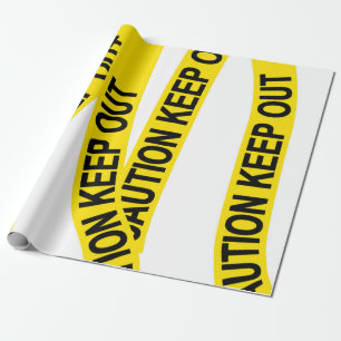 Papier Cadeau Attention personnalisable à ne pas dépasser