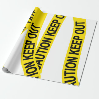 Papier Cadeau Attention personnalisable à ne pas dépasser