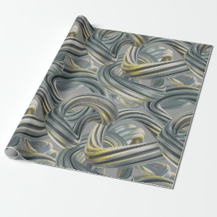 Papier Cadeau au-delà de l'infini - argent et or :