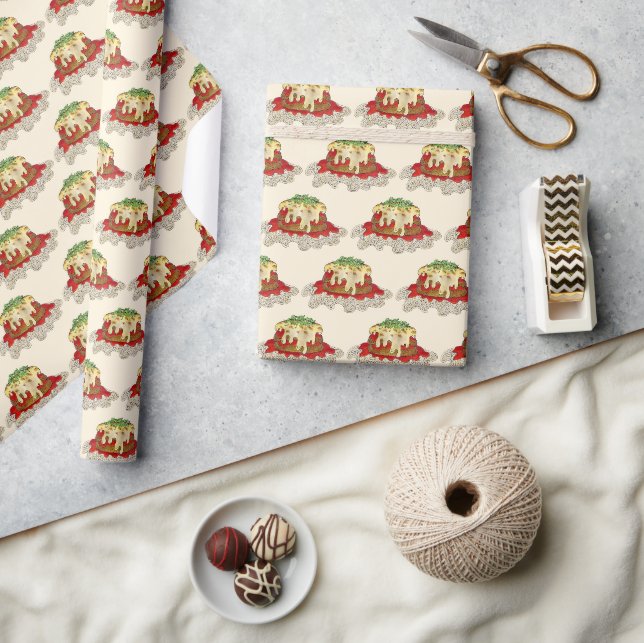 Papier Cadeau Aubgergine Parme Parmesan Italien (Artisanat)