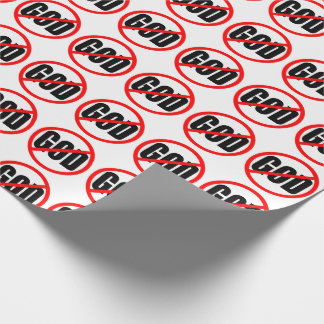 PAPIER CADEAU "AUCUN DIEU "