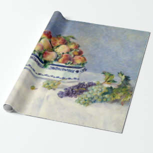 Papier Cadeau Auguste Renoir Vie morte avec pêches et raisins