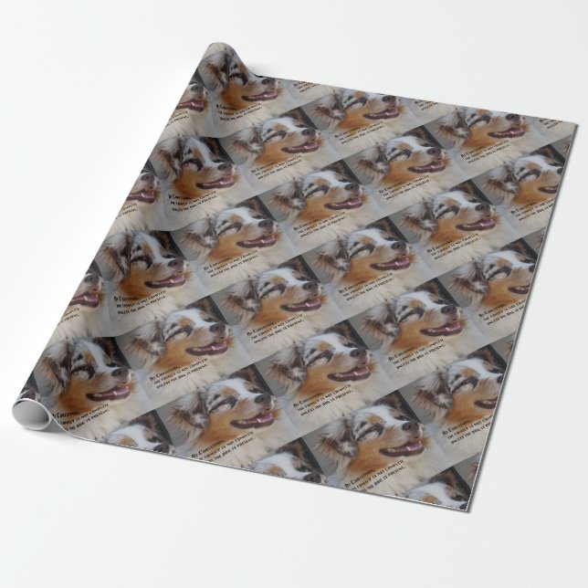Papier Cadeau Australien présent (Déroulé)