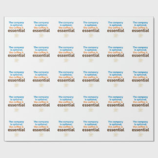 Papier Cadeau Autocollant Rituel Quotidien Amateur de Café