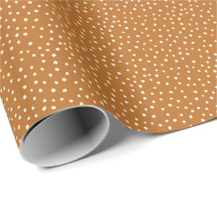 Papier Cadeau Automne Couleurs automne Polka Dot