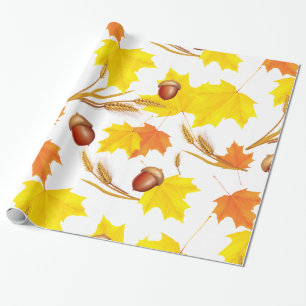 Papier Cadeau Automne d'or