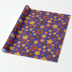 Papier Cadeau Automne Floral Imaginaire sans joint automne Anniv