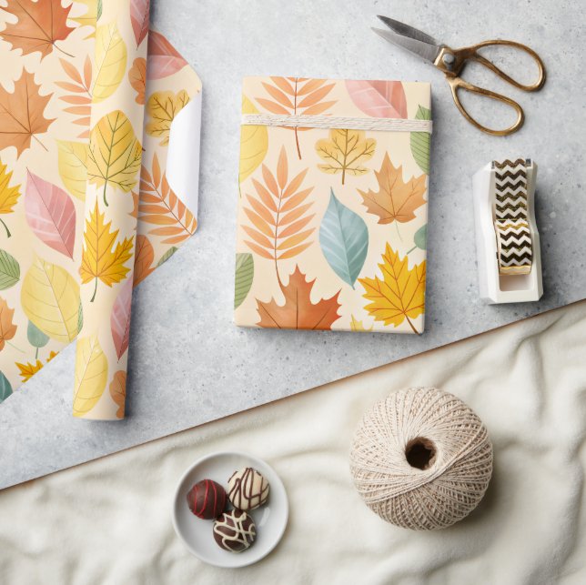Papier Cadeau Automne Pastel Colors 02 (Artisanat)