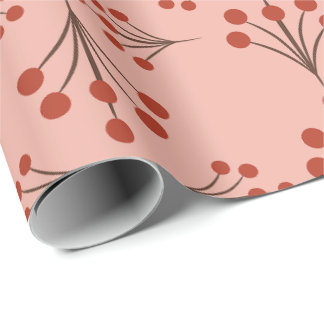 Papier Cadeau Automne Winterberry Art Déco