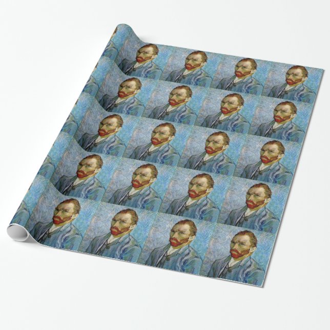 Papier Cadeau Autoportrait de Van Gogh (Déroulé)