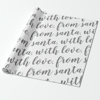 Papier Cadeau avec amour de père Noël
