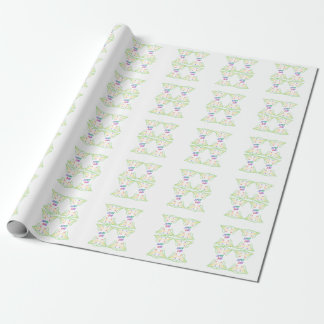 Papier Cadeau avec Motif Texte Esthétique Super Pa